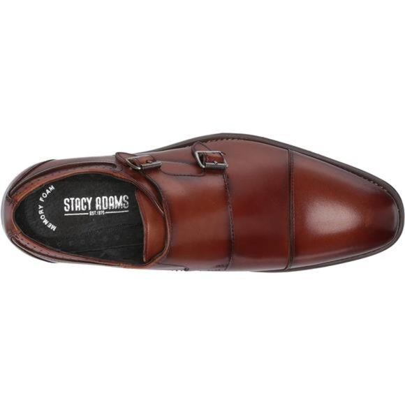 STACY ADAMS Men's Bayne Cap-Toe Double Monk Strap Loafer - Picture 5 of 8